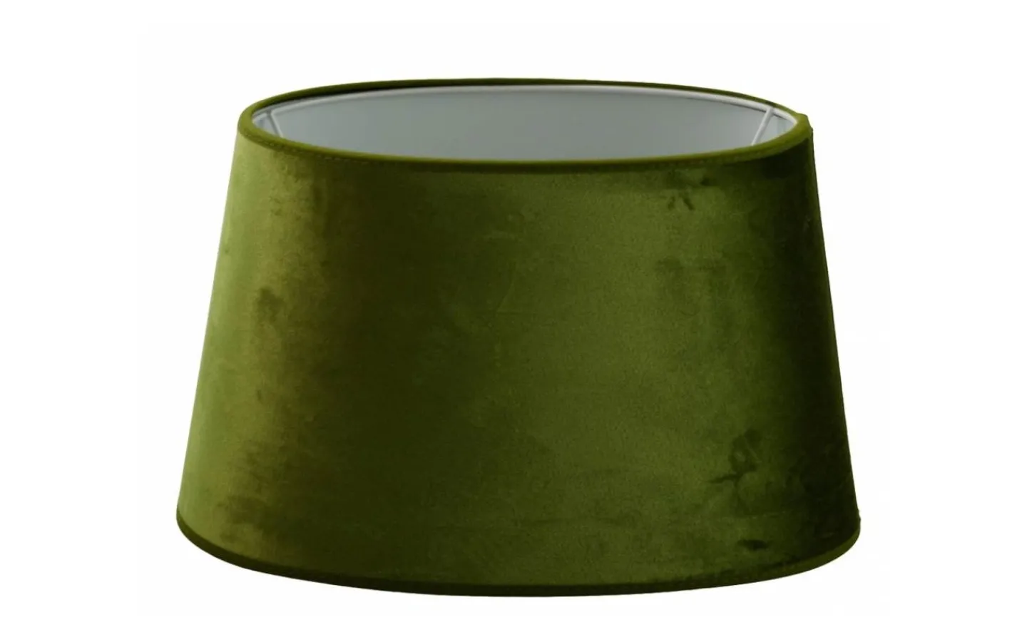 Ovala Lampskärmar-Hallbergs Velutto Oval Lampskärm 30cm Olive