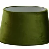 Ovala Lampskärmar-Hallbergs Velutto Oval Lampskärm 25cm Olive