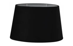 Ovala Lampskärmar-Hallbergs Velutto Oval Lampskärm 20cm Svart