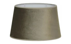 Ovala Lampskärmar-Hallbergs Velutto Oval Lampskärm 30cm Teak