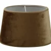 Ovala Lampskärmar-Hallbergs Velutto Oval Lampskärm 30cm Tobacco