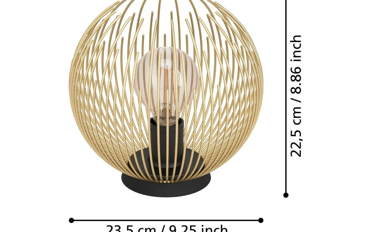 Bordslampor-Eglo Venezuela Bordslampa 23cm Guld