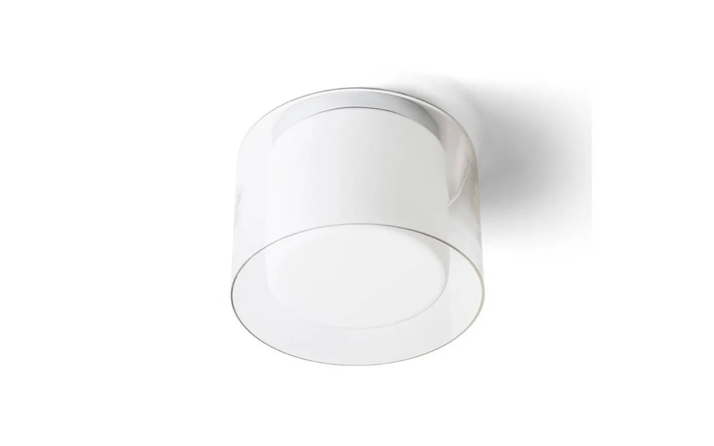 Badrumslampor Tak-Rendl Venice Plafond 23cm Vit/Krom IP44