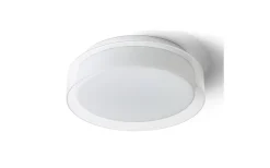 Badrumslampor Tak-Rendl Venice Plafond 30cm 12W 3000K Vit/Krom IP44