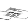 Plafonder-Reality Venida Plafond LED fyrkantig krom 4000K