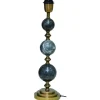 Lampfötter < Hallbergs Verona Lampfot 53cm Svart Marmor/Antik Mässing