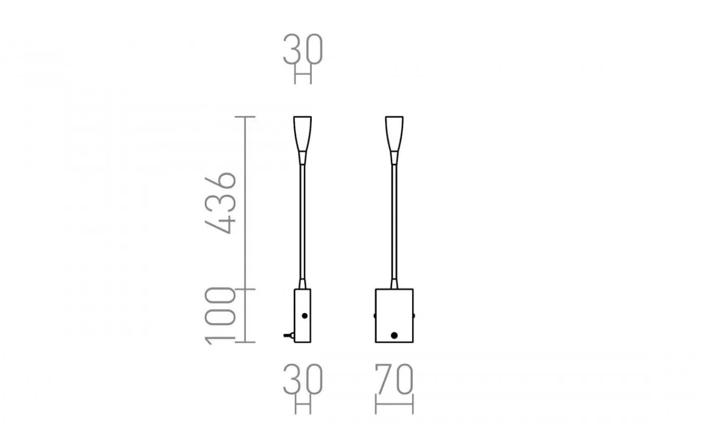 Läslampor < Rendl Versa Vägglampa / Läslampa LED