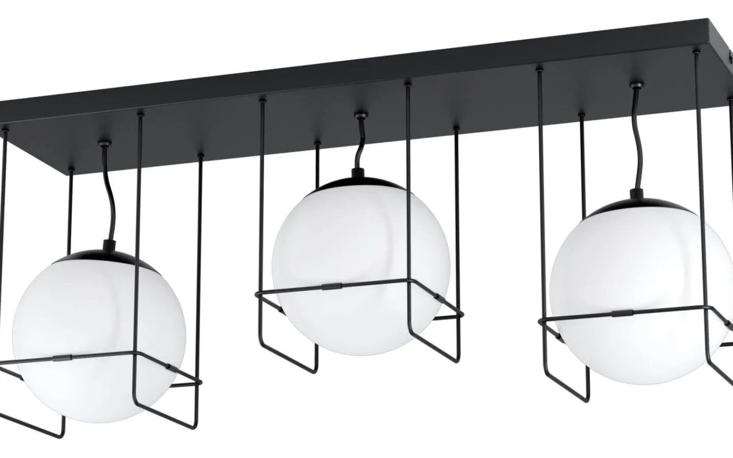 Plafonder-Eglo Versuola Plafond 77cm Svart