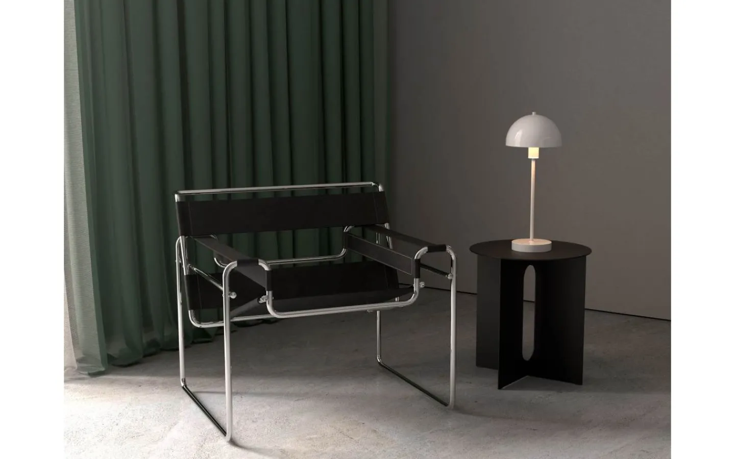 Bordslampor-Herstal Vienda Bordslampa 50cm Blankvit