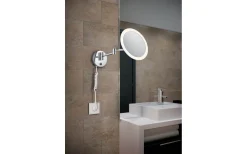 Badrumslampor Vägg < Trio Lighting View H2O LED-lampa rund krom IP44