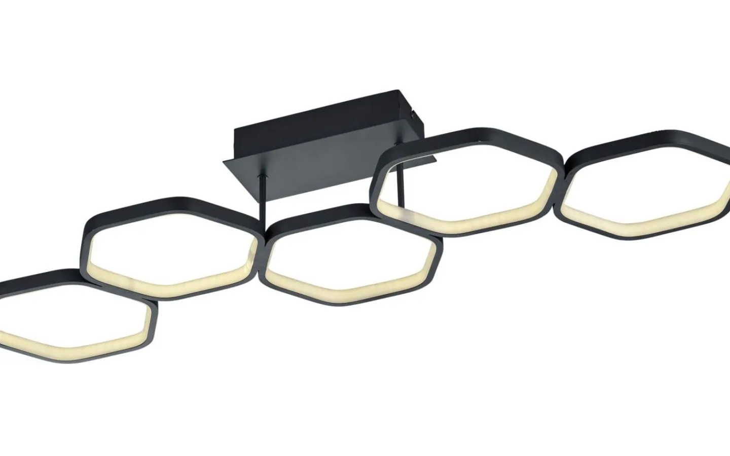Plafonder < Reality Vigo Plafond LED 5-delad mattsvart
