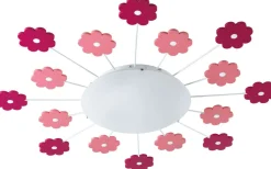 Barnrum|Plafonder-Eglo Viki Plafond 63cm Rosa