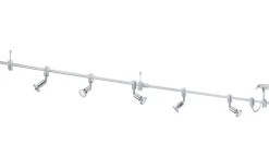 Avlånga Takspotlights|Takspot Med Minst 4 Lampor < Eglo Vilanova Takspotlight 200cm GU10 LED 3000K 5x2,8W Krom