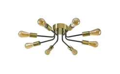 Plafonder-Oriva Vincent Plafond 60cm Svart/Borstad Mässing