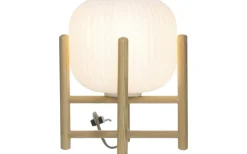 Vardagsrum|Bordslampor < Aneta Vinda Bordslampa 24cm Trä/Opalvit