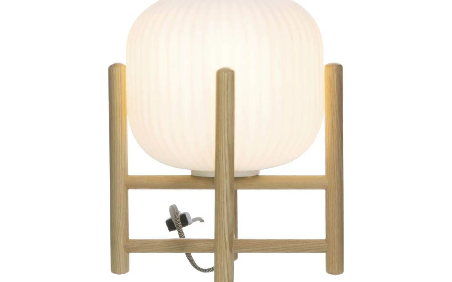 Vardagsrum|Bordslampor < Aneta Vinda Bordslampa 24cm Trä/Opalvit