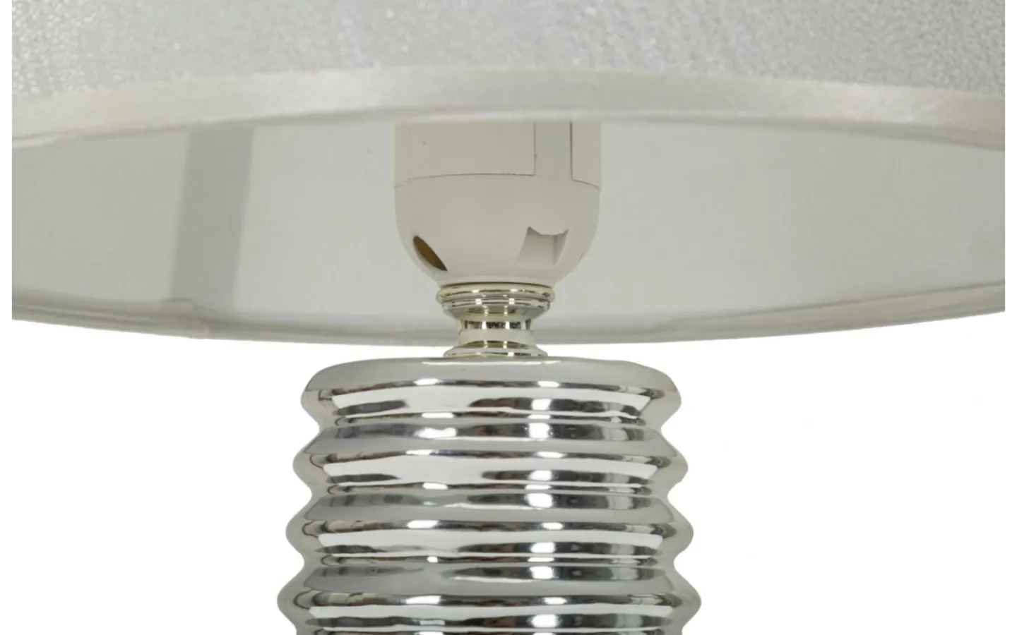 Bordslampor < Mauro Ferretti Viola Bordslampa 41cm Vit/Silver