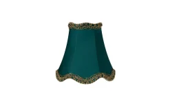 Enfärgade Runda Lampskärmar < ArmaturHantverk Viol Lampskärm Ø12cm Blågrön