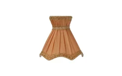Plisserade Lampskärmar-ArmaturHantverk Viol Lampskärm Ø12cm Guld