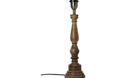 Lampfötter-Cottex Virkes Lampfot 46cm Brun/Borstad Mässing