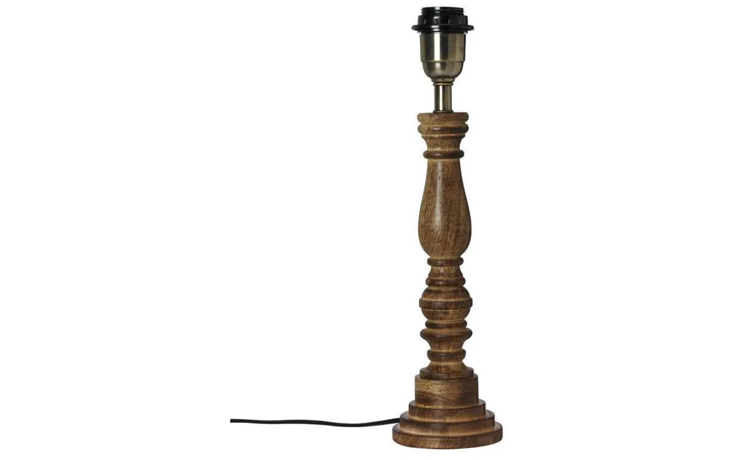 Lampfötter-Cottex Virkes Lampfot 40cm Brun/Borstad Mässing