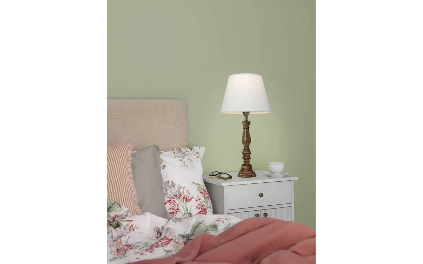 Lampfötter-Cottex Virkes Lampfot 40cm Brun/Borstad Mässing