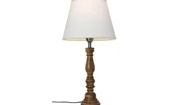 Lampfötter-Cottex Virkes Lampfot 40cm Brun/Borstad Mässing