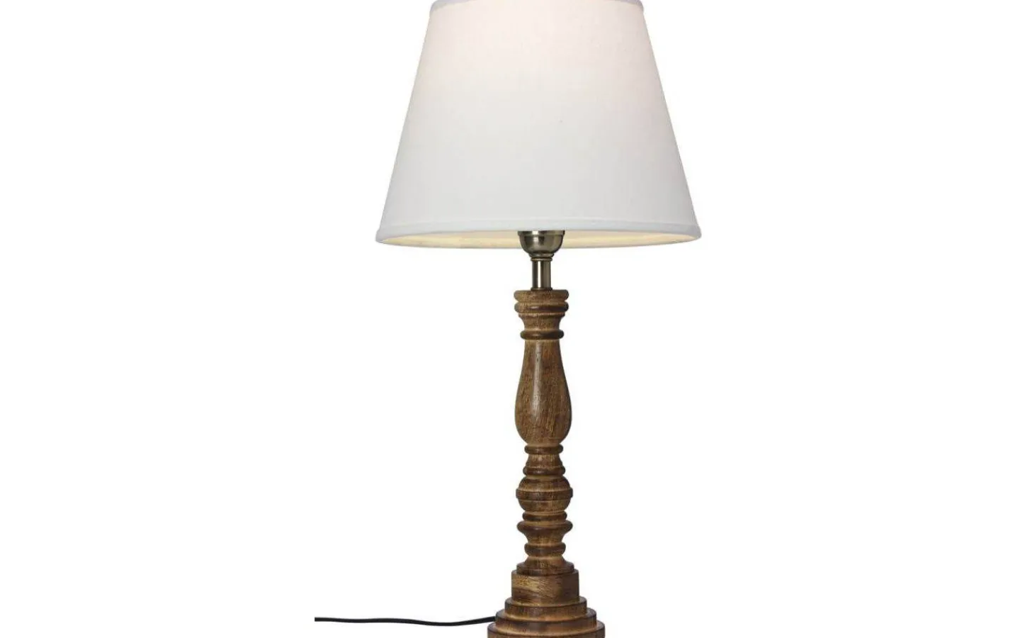 Lampfötter-Cottex Virkes Lampfot 40cm Brun/Borstad Mässing