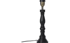 Lampfötter-Cottex Virkes Lampfot 40cm Svart/Borstad Mässing