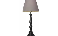 Lampfötter < Cottex Virkes Lampfot 46cm Svart/Borstad Mässing