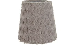 Enfärgade Runda Lampskärmar-Oriva Virvelfluff Lampskärm Ø17cm Grå