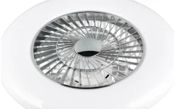 Takfläktar < Reality Visby Takfläkt 58cm LED vit stjärnljus
