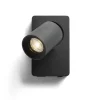 Läslampor-Rendl Voltera Vägglampa med USB Svart