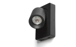 Läslampor-Rendl Voltera Vägglampa med USB Svart