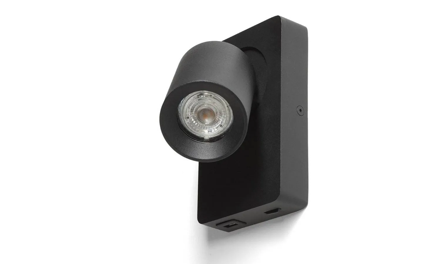 Läslampor-Rendl Voltera Vägglampa med USB Svart