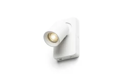Läslampor < Rendl Voltera Vägglampa med USB Vit