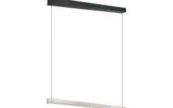 Avlånga Taklampor-Trio Lighting Wallace Taklampa LED i borstat stål