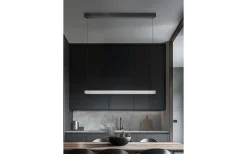 Avlånga Taklampor-Trio Lighting Wallace Taklampa LED i borstat stål