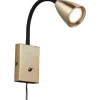 Läslampor < Trio Lighting Wanda Vägglampa GU10 matt mässing