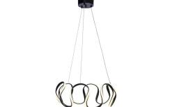Stora Taklampor Ø50-69 Cm-Cottex Wave Taklampa 55cm 3-steg DIM Svart