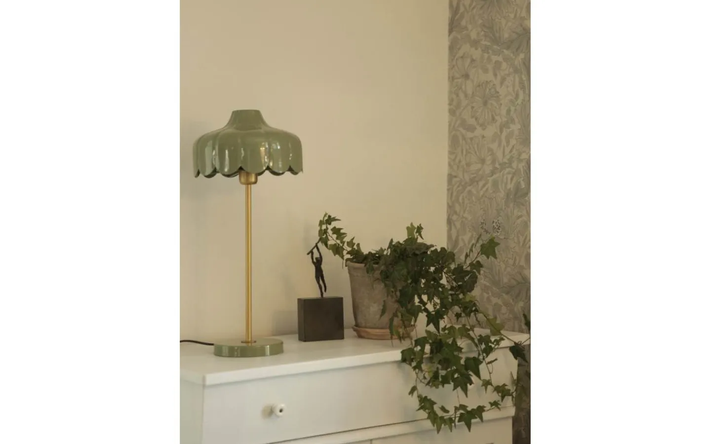 Bordslampor-PR Home Wells Bordslampa 50cm Mossa/Guld