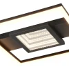 Plafonder-Reality Wheeler Plafond LED fyrkantig mattsvart 3000K