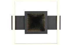 Plafonder-Reality Wheeler Plafond LED fyrkantig mattsvart 3000K