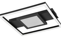 Plafonder-Reality Wheeler Plafond LED fyrkantig mattsvart 3000K
