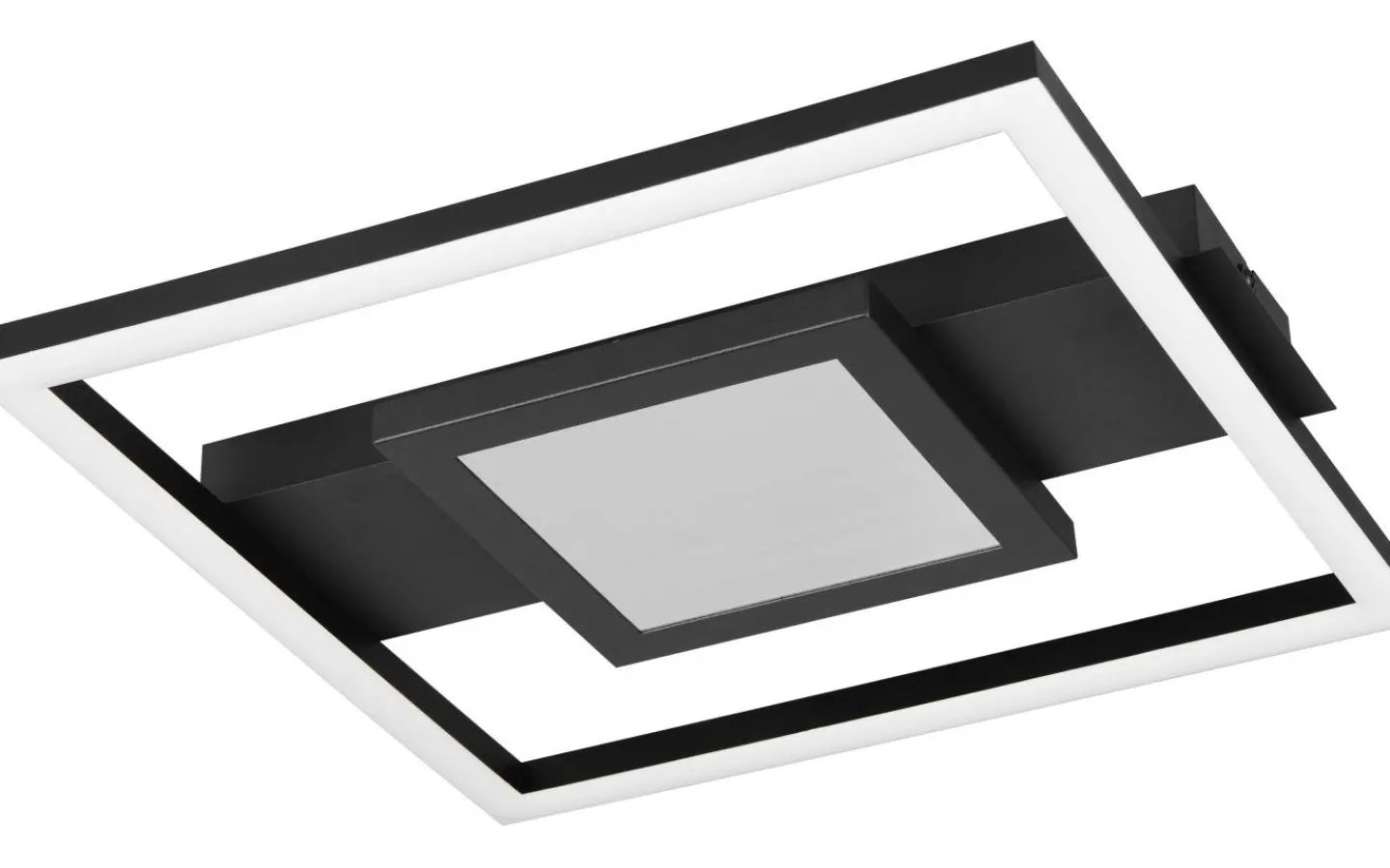 Plafonder-Reality Wheeler Plafond LED fyrkantig mattsvart 3000K
