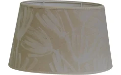 Mönstrade Lampskärmar|Ovala Lampskärmar < Hallbergs Wilder Lampskärm Oval 30cm Sand