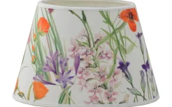Ovala Lampskärmar|Mönstrade Lampskärmar-Hallbergs Wildflower Sunny Field Lampskärm Oval Offwhite 25cm