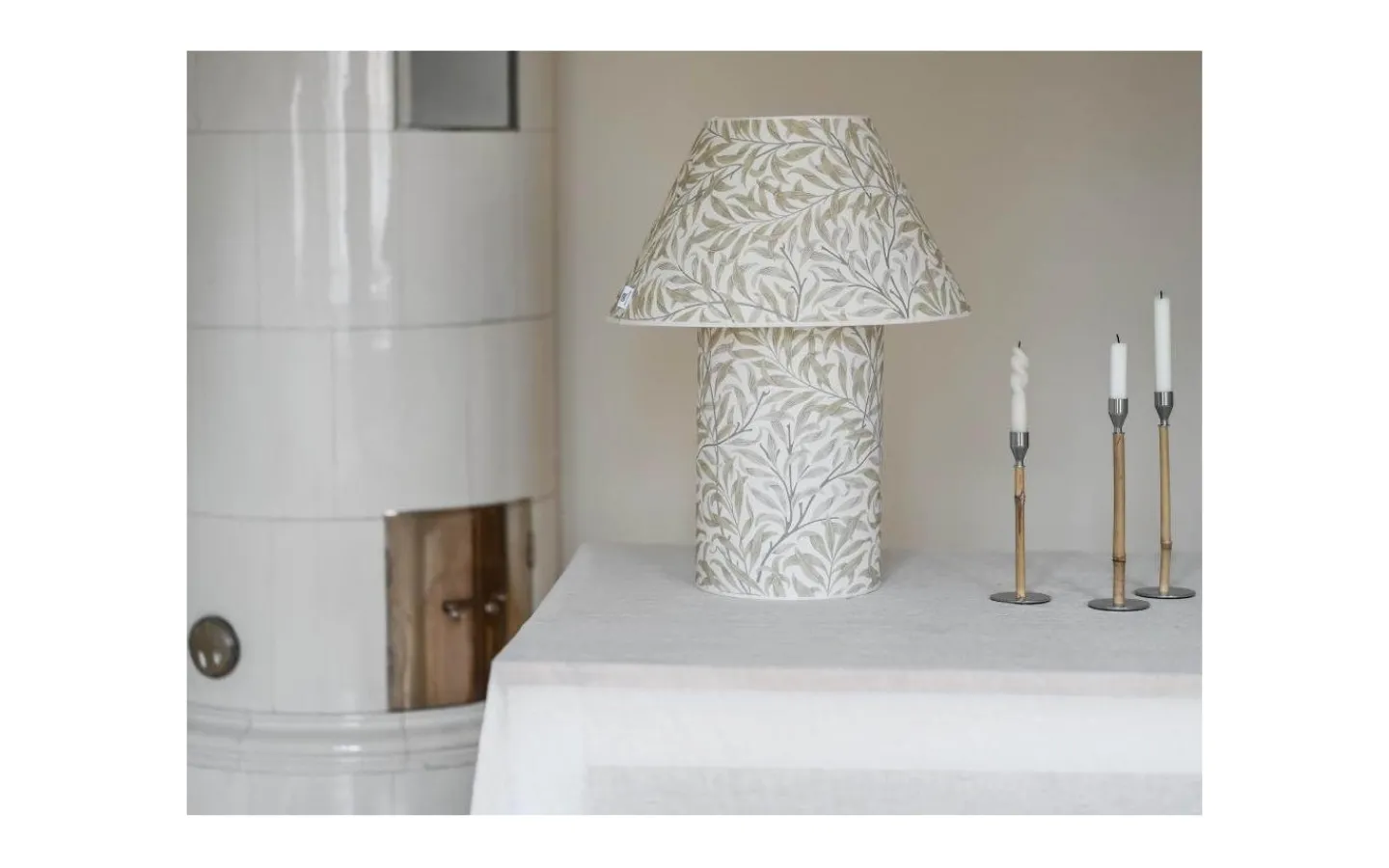 Bordslampor-Hallbergs Willow Bought Bordslampa 65cm Linen William Morris