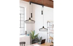 Avlånga Taklampor < Eglo Winkworth Taklampa 117cm 2L Svart