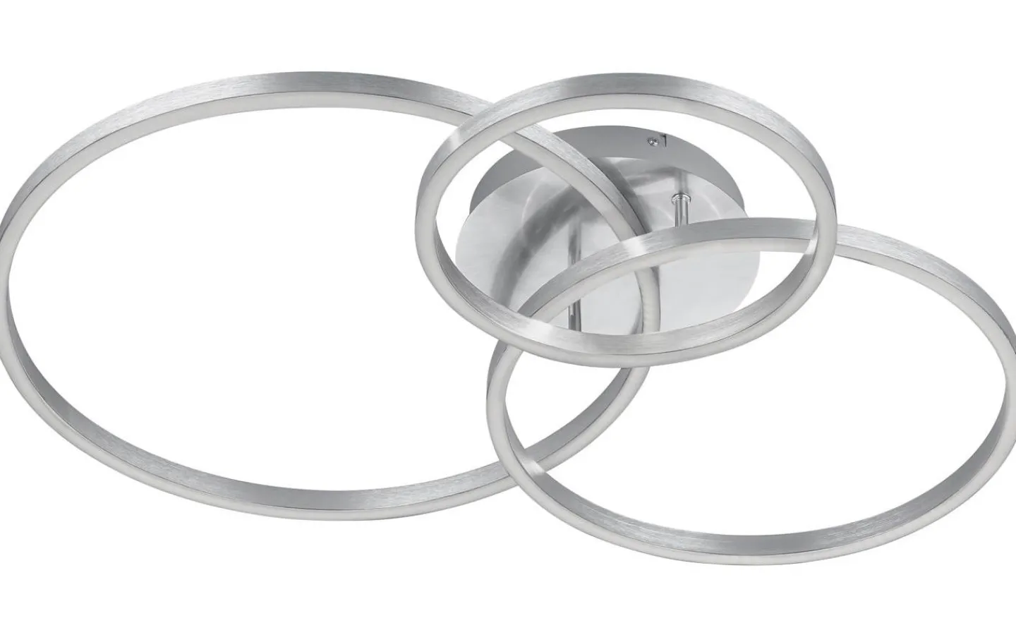 Plafonder-Trio Lighting Winona Plafond LED borstad stål RGB